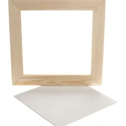 Holzrahmen Mit Leinwand 25,8 X 25,8 Cm