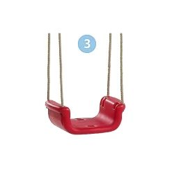 3-In-1 Babyschaukel - Gelb/Rot