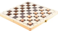 3-In-1 Brettspiele Im Holzkoffer