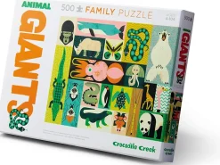 2-In-1 Puzzle - 500 Teile - Grose Tiere