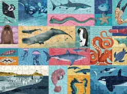 2-In-1 Puzzle - 500 Teile - Meeresriesen