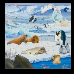 Interaktives Puzzle, 81 Teile - Polartiere