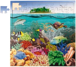 Interaktives Puzzle, 81 Teile - Korallenriff