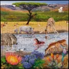 Interaktives Puzzle, 81 Teile - Savanne