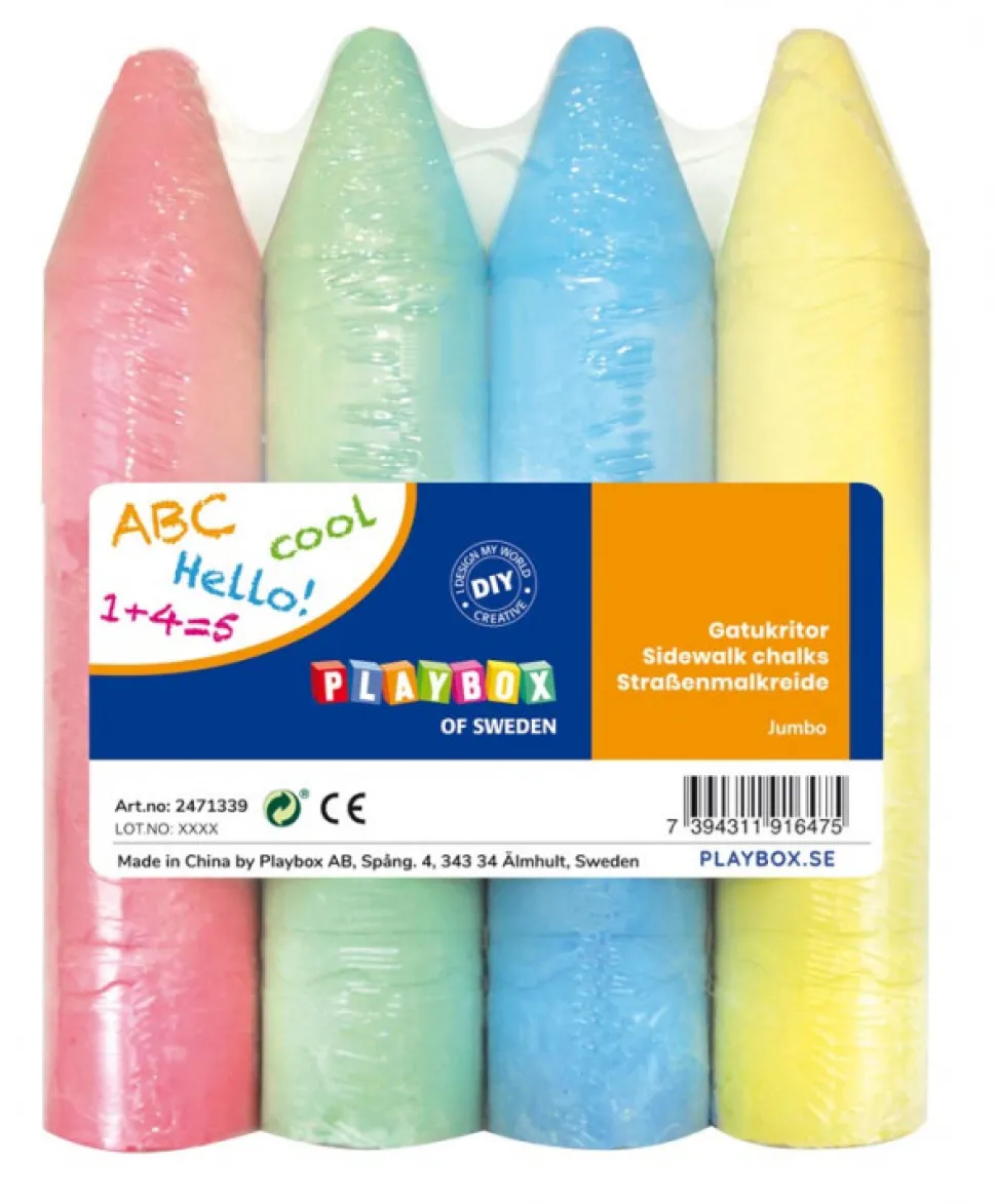 Jumbo Strasenkreiden, 4 Stk.
