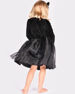 Katze - Kleid & Haarreifen, 4-6 J.