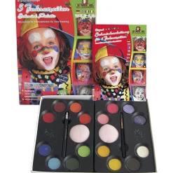 Kinderschminke - Palette Mit 16 Farben Und Ideen