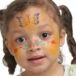 Kinderschminke Schablone - Katze U. Schmetterling