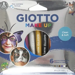 Kinderschminke Schminkstifte - Metallic, 6 Stk.