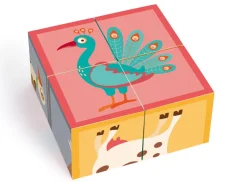 Klotzchenpuzzle Aus Pappe - Bauernhof, 4 Klotze