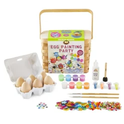 Kreativer Osterkorb - Eier Bemalen