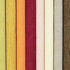 Krepppapier - Zarte Naturfarben, 8 Blatt