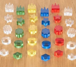 Kristallformen - Farbig, 30 Stk