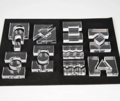 Kristallformen - Transparent, 25 Stk