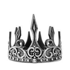 Krone Mittelalter - Silber/Schwarz