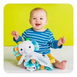 Kuscheltuch Mit Etiketties - Elefant