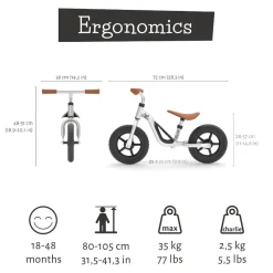 Laufrad Charlie - Silber (1½ - 4 Jahre)