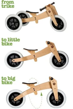 Laufrad Wishbone 3-In-1 Original Aus Holz