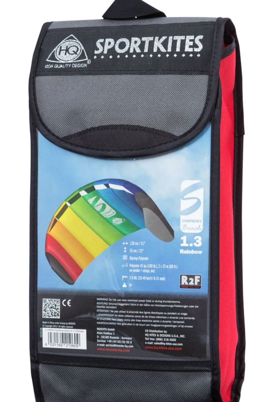 Lenkdrachen Streifen - 130 X 55 Cm