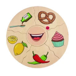 Lernpuzzle Aus Holz - Die Funf Sinne