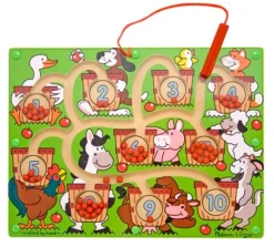 Magnetisches Labyrinth - Zahl Bis 10