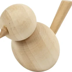 Male Selbst - Vogel Aus Holz, 1 Stk