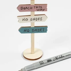 Miniatur Wegweiser Zum Bemalen