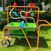 Mobiler Gartenspieltisch - Wasser & Sand