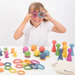 Montessori-Set - Regenbogen, 84 Teile