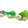 Nachziehspielzeug - Froschfamilie
