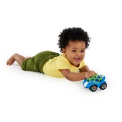 Oball Spielzeugauto Mit Rassel, Blau-Grun