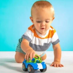 Oball Spielzeugauto Mit Rassel, Blau-Grun