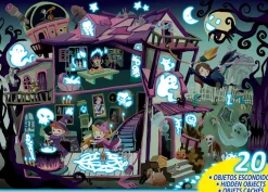 Observations-Puzzle 100 Teile, Uv - Gespensterhaus