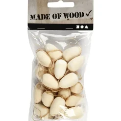 Ostereier Aus Holz Zum Aufhangen, 20 Stk