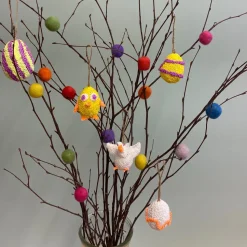 Ostereier Aus Holz Zum Aufhangen, 20 Stk