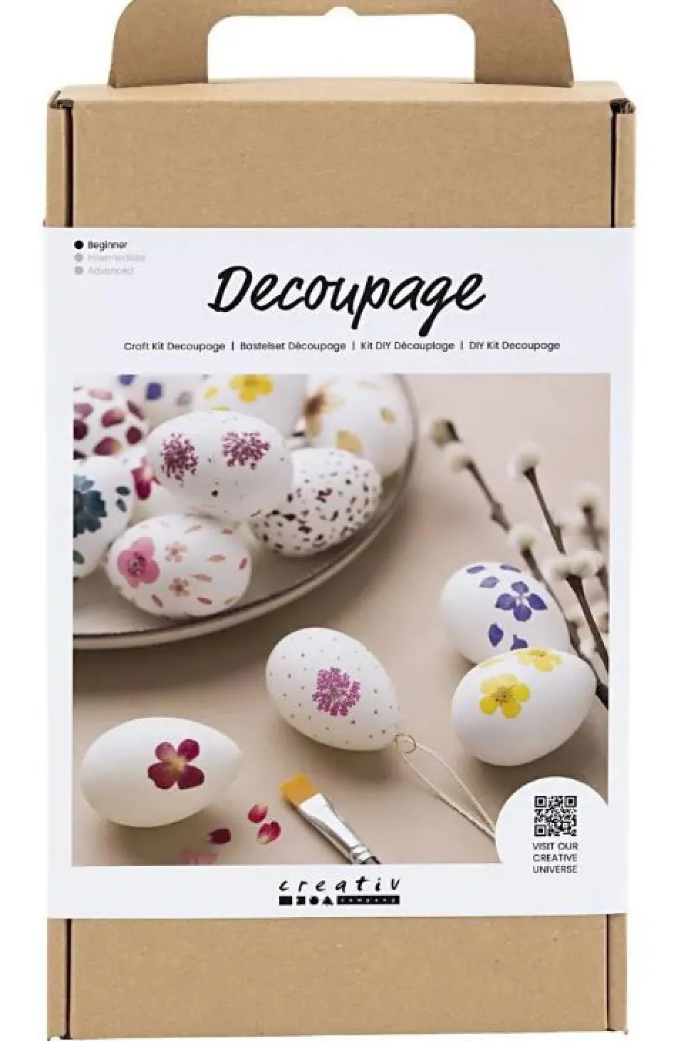 Ostereier Mit Serviettentechnik - Bastelset