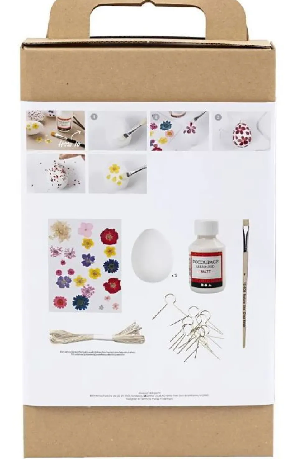 Ostereier Mit Serviettentechnik - Bastelset