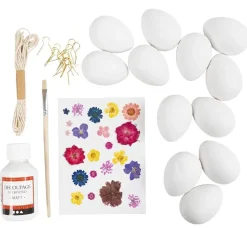 Ostereier Mit Serviettentechnik - Bastelset