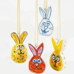 Osterhase Aus Keramik, 3 Stk