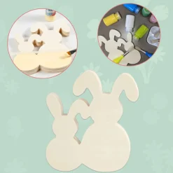 Osterhasen Aus Holz Zum Anmalen - 16 Cm