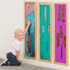 Pailletten Wandboard - Aqua, 1 Stk