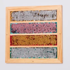 Pailletten Wandboard - Streifen, 1 Stk