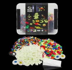 Plus-Plus - Glow Mix Bausteine Mit Box, 2000 Stk.