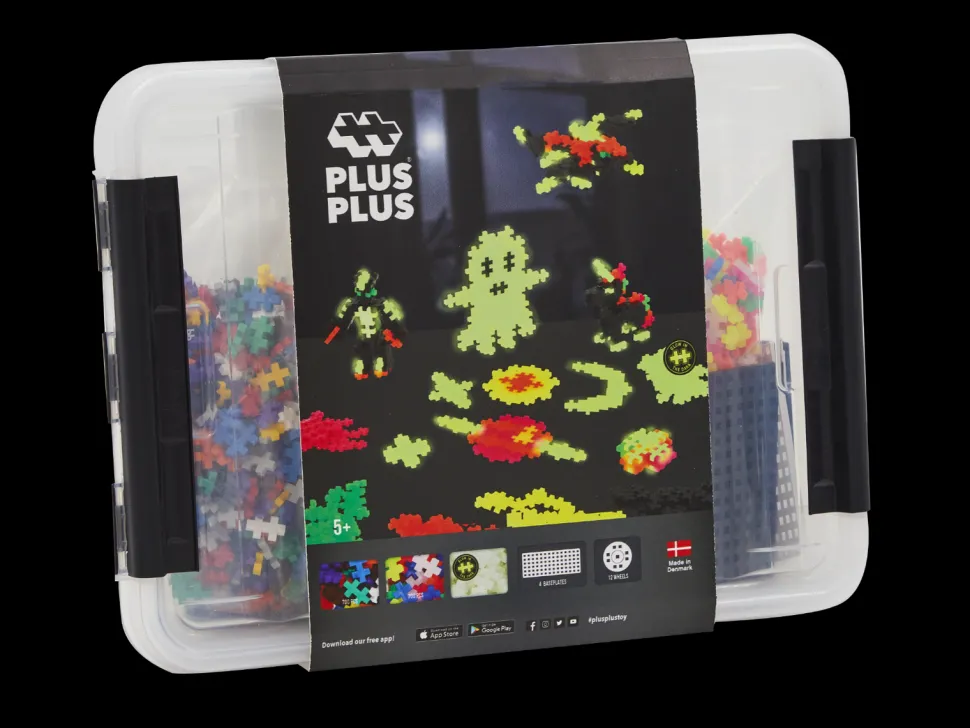 Plus-Plus - Glow Mix Bausteine Mit Box, 2000 Stk.