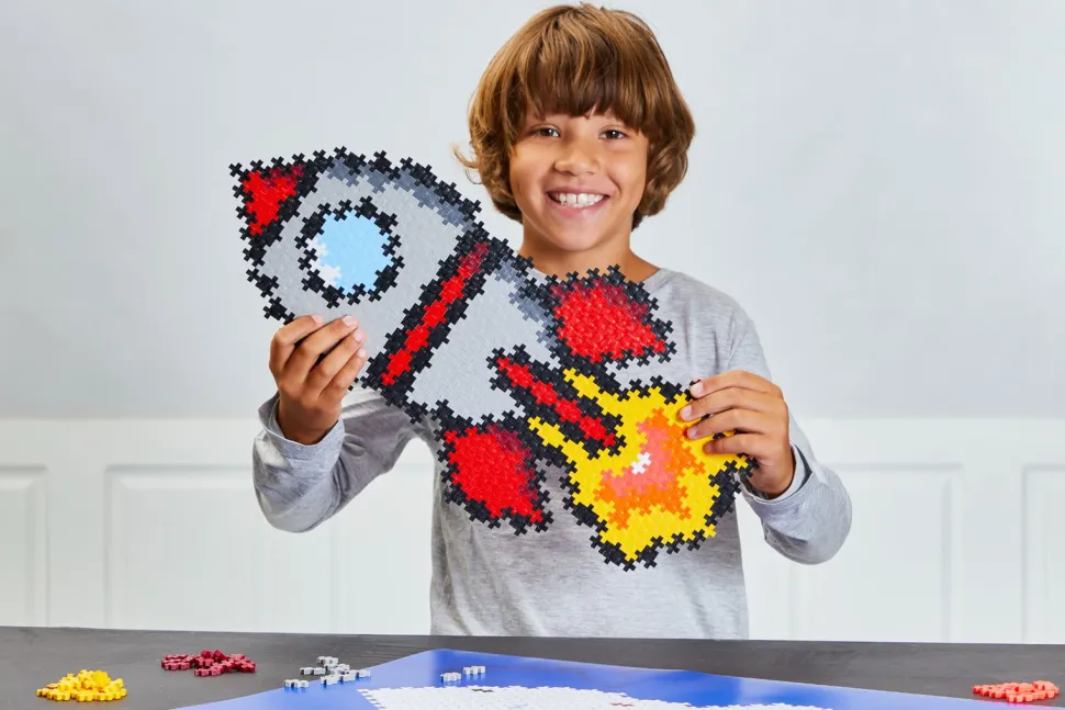 Plus-Plus - Puzzle By Number - Rakete, 500 Stk.