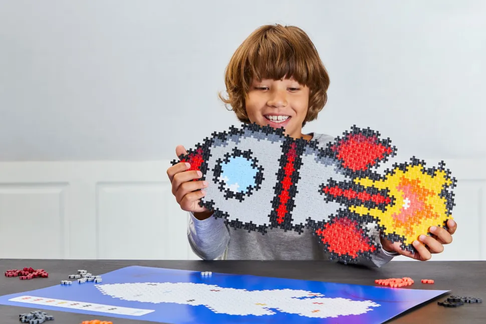 Plus-Plus - Puzzle By Number - Rakete, 500 Stk.