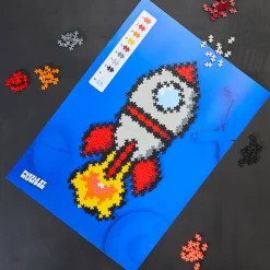 Plus-Plus - Puzzle By Number - Rakete, 500 Stk.