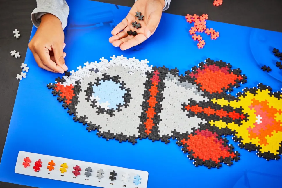 Plus-Plus - Puzzle By Number - Rakete, 500 Stk.