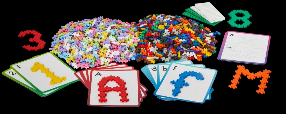 Plus-Plus Abc + 123 Mix, Inkl. Box, 2.000 Teile