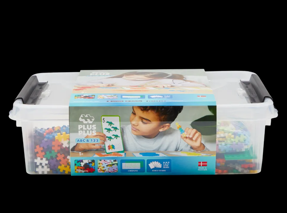 Plus-Plus Abc + 123 Mix, Inkl. Box, 2.000 Teile